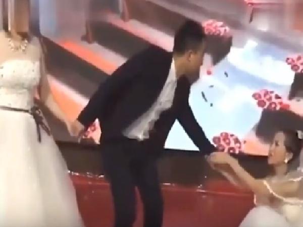 Watch: When groom's ex-girlfriend gatecrashes wedding in full bridal gown; what happened next will shock you!