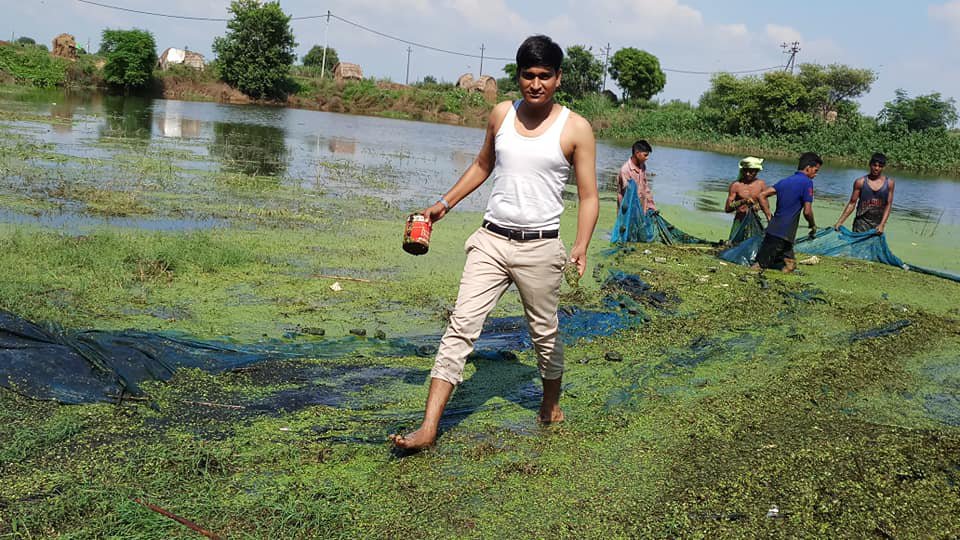 Noida based engineer quit his Job with an MNC, to revive ponds