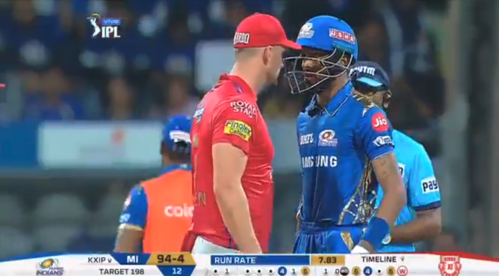 Watch: Hardik Pandya and Hardus Viljoen's staredown battle; check out who wins
