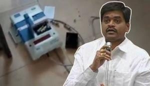 Watch: Furious Jana Sena MLA candidate Madhusudhan Gupta smashes EVM in Andhra Pradesh’s Gooty; arrested