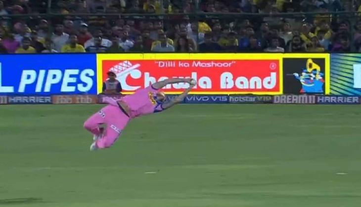Ben Stokes takes stunning catch to dismiss kedar jadhav