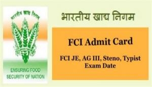 FCI Admit Card 2019: Know when to download hall tickets for 4103 vacancies for JE, Typist and other posts