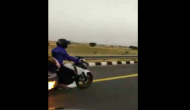 Bike is on fire! UP Police did this brave thing to save three lives on highway; here's the viral video