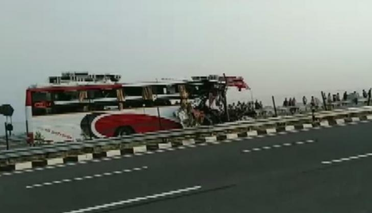 Bus truck accident
