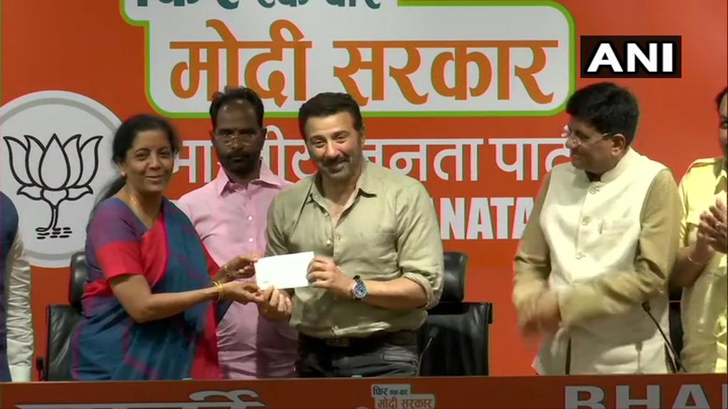 Sunny Deol joins BJP, likely to contest from Gurdaspur; says 'My work will do the talking'