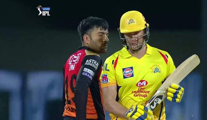 Rashid Khan starts stare down battle, Shane Watson ends it; Twitter replies with memes