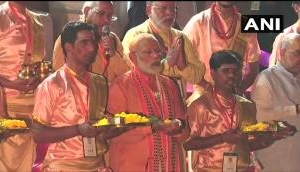 PM Modi performs ‘Ganga aarti’ at Dashashwamedh Ghat; after mega road show