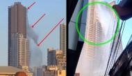Earthquake viral video: Watch how dramatically water spills from a rooftop swimming pool on 48-floor building