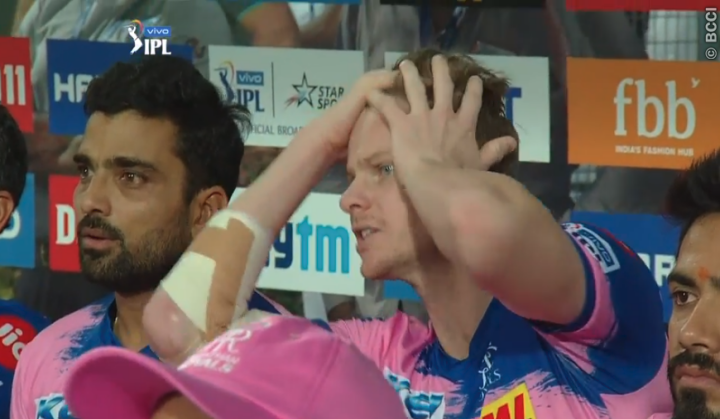 Watch: Steve Smith's dramatic reaction to Riyan Parag's unfortunate dismissal