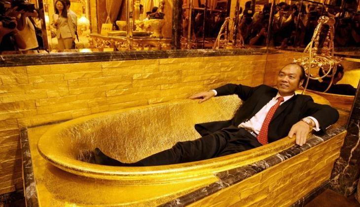 golden bathtub
