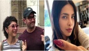 Aamir Khan, Urmila Matondkar, Priyanka Chopra Jonas and other Bollywood celebrities step out to vote