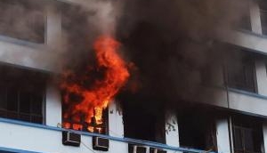 Delhi: Fire at 10-storeyed residential building in Pitampura, firemen rescue 100 residents