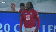 Watch: Chris Gayle hits a four against his own team, cheerleaders burst into laughter