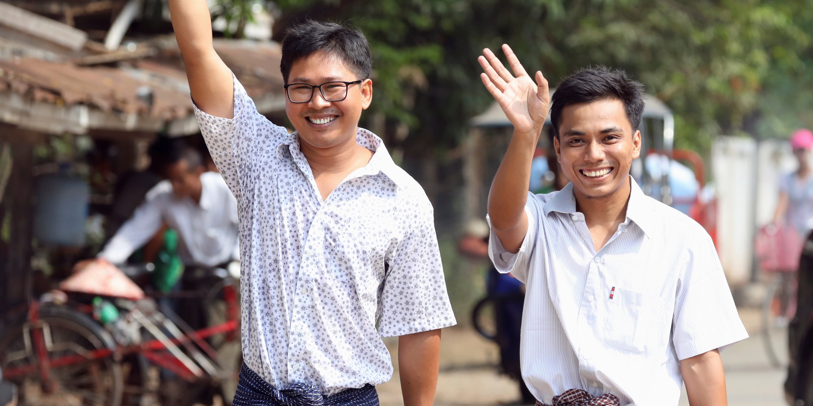 Reuters journalists jailed in Myanmar freed from prison after 500 days