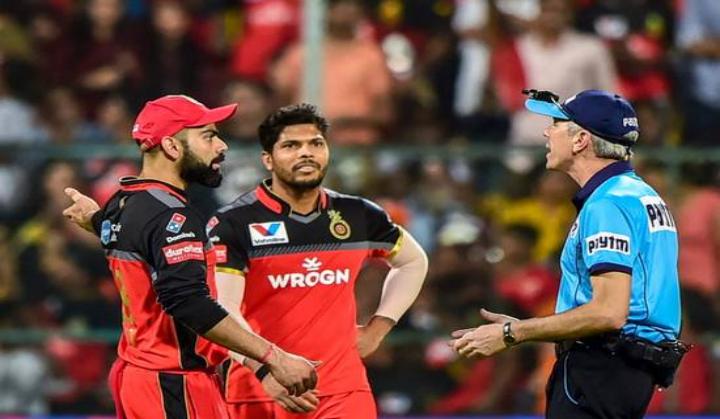 Watch: After argument with Virat Kohli, umpire Nigel Llong damages stadium door