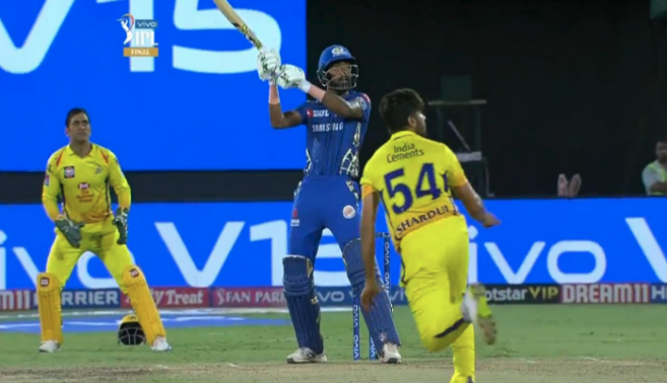 Hardik Pandya helicopter shot 