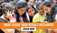 HBSE 10th Result 2019: DECLARED! 3 students score 99.4%; girls outshine boys
