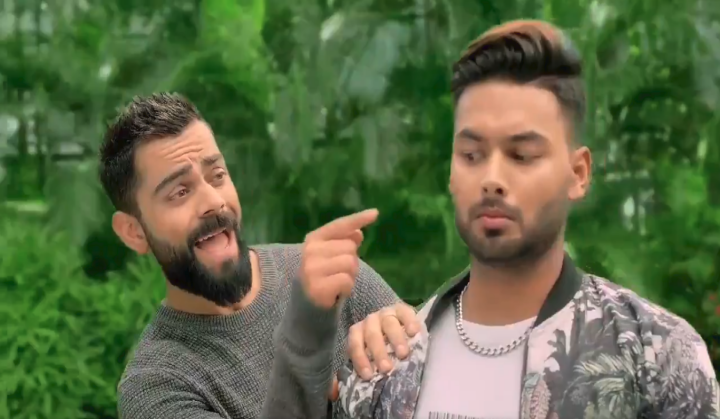 Watch: Virat Kohli, Rishabh Pant brutally trolled for their rap, fans suggest one year ban