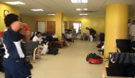 Watch: MS Dhoni observes as Sachin Tendulkar bowls bouncers to VVS Laxman in dressing room