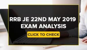 RRB JE 22nd May 2019 Exam Analysis: Check out level of first stage Junior Engineer CBT exam