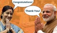 Sushma Swaraj congratulates PM Modi as he leads in Varanasi; here’s what she said