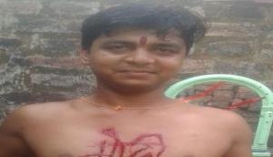 Bihar: Shocking! BJP supporter goes crazy over party's lanslide victory; carves PM Modi’s name on his chest with knife