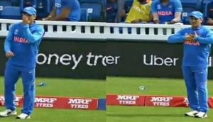 Watch: MS Dhoni did something unexpected in World Cup match; shocked his fans