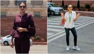 TMC's celebrity MPs Mimi Chakraborty and Nusrat Jahan gets trolled over posing outside Parliament