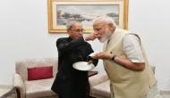 PM Narendra Modi meets Pranab Mukherjee, seeks his blessings
