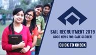 SAIL Recruitment 2019: Apply for this post and get selection through GATE score; know how