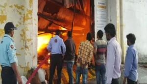 Delhi: Major fire breaks out at footwear factory in Keshav Puram