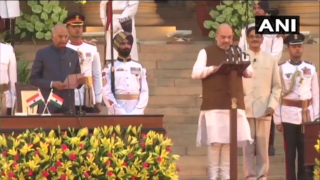 Amit Shah takes oath as union minister, likely to get finance portfolio