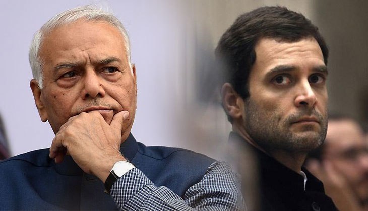 Former BJP leader Yashwant Sinha has advice for Rahul Gandhi over his Congress chief resignation row
