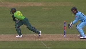 Watch: Fevicol effect in World Cup, Adil Rashid denied wicket as bails won't fall