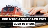 RRB NTPC Admit Card 2019: Get CBT 1 exam’s hall ticket notification on your mobile number; here’s how