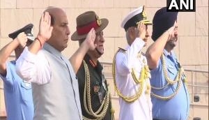 Rajnath Singh pays tribute to jawans at National War Memorial before formally taking over defence ministry