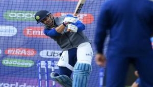 Watch: MS Dhoni hits the ball out of the park during team India's practice session