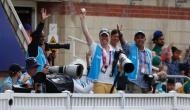 Watch: Photographer takes a one-handed catch in World Cup, had long lens camera in other