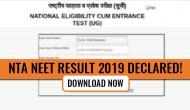 NTA NEET Result 2019: DECLARED! Nalin Khandelwal emerges as all India topper; Check scores in 7 steps; here's how