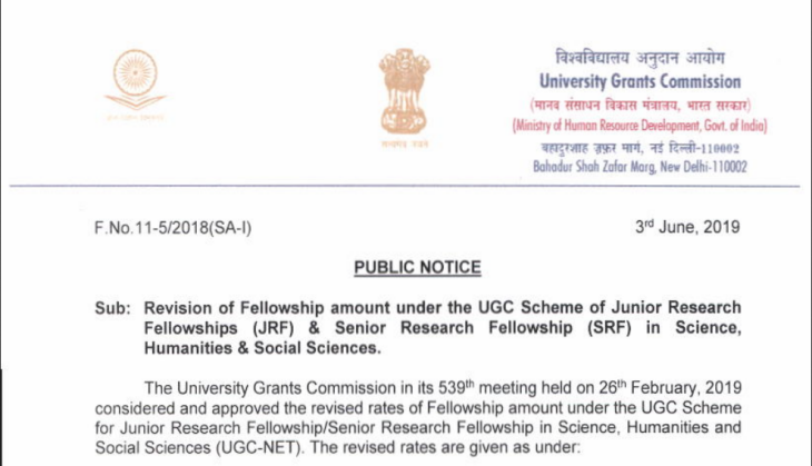 Good news for JRF and SRF aspirants! UGC decides to hike fellowship