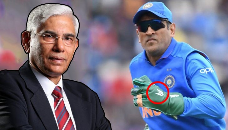 CoA chief Vinod Rai supports MS Dhoni over ICC order to remove Indian army tribute 'Balidaan' symbol
