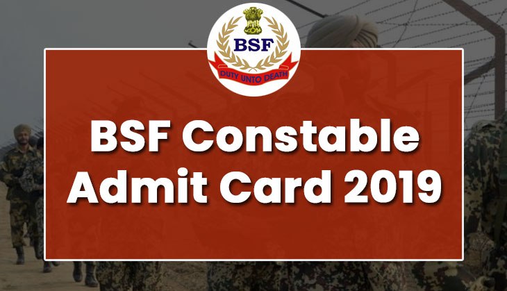 BSF Admit Card 2019: Released! Download e-hall tickets released for 1072 Head Constable vacancies