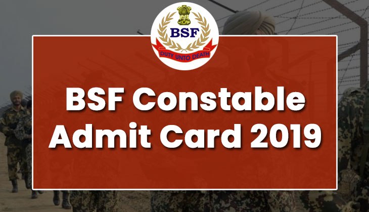 BSF Constable Admit Card 2019: Get ready to download Phase I Exam hall tickets; know important details