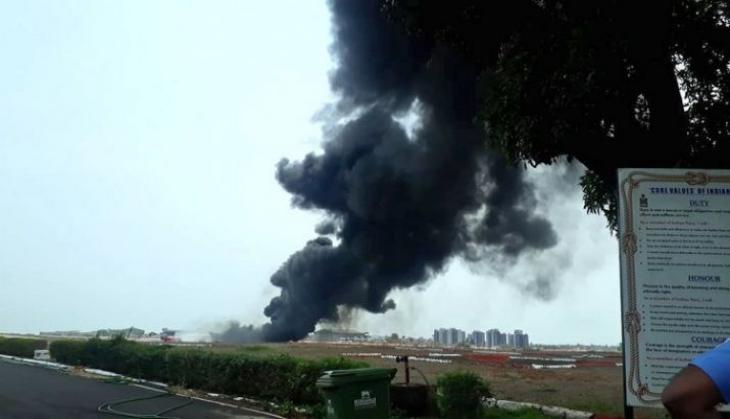 Goa airport closed temporarily in view of fire incident caused by drop tank of MiG-29K aircraft: Navy officials.