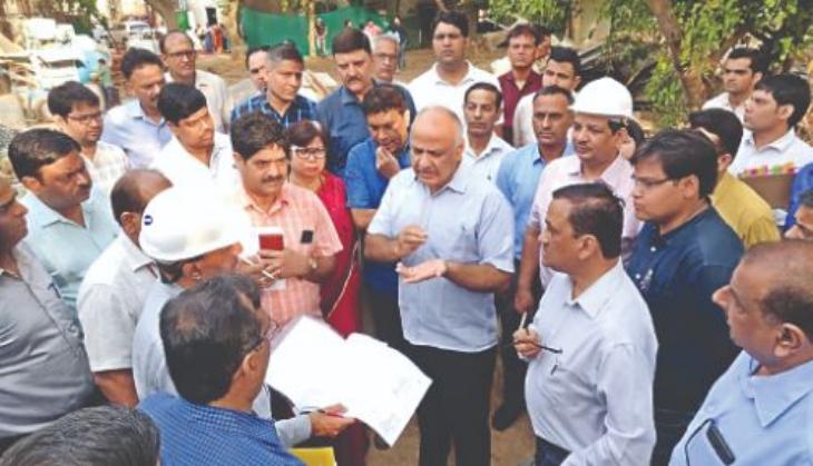 Delhi: Deputy CM Manish Sisodia visits government schools to monitor construction activities