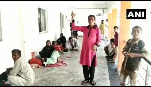 Uttar Pradesh: Patients being treated on the floor due to lack of beds in Rampur district