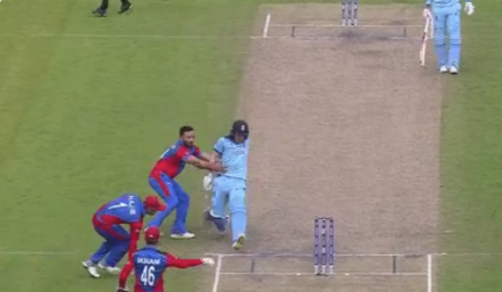 VIDEO: Afghanistan bowler did something hilarious to Eoin Morgan even ICC can't stop laughing