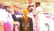 Telangana: Man worships Donald Trump's statue