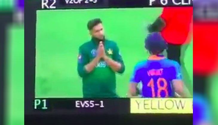 VIDEO: Imad Wasim requests Virat Kohli with folded hands to get out during India-Pakistan clash