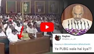 Video: Rahul Gandhi browsing phone during President Kovind’s speech; Netizens ask, ‘Ye PUBG wala hai kya??’